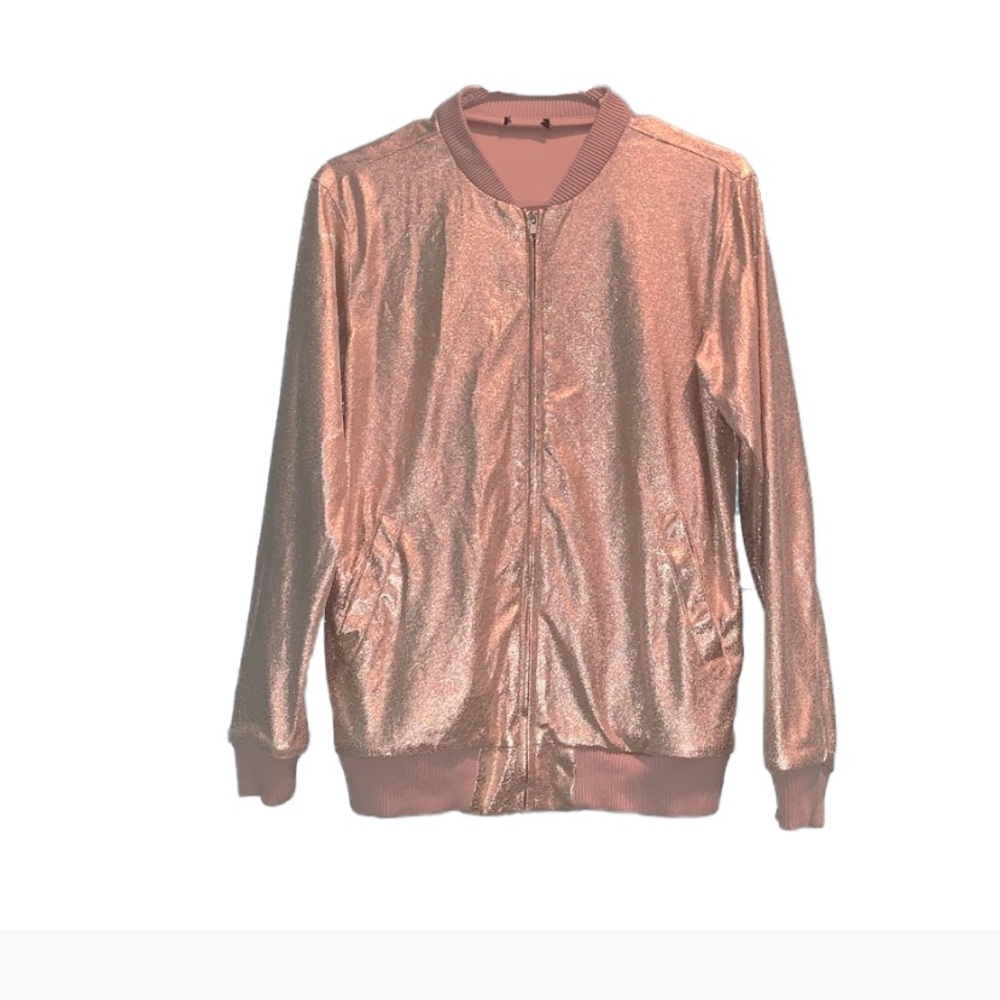 Rose Gold Bomber Jacket